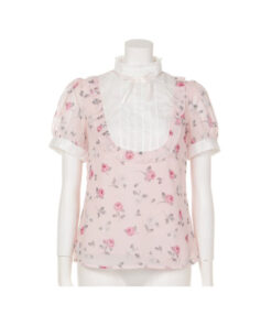 Swankiss Rose Chiffon Top