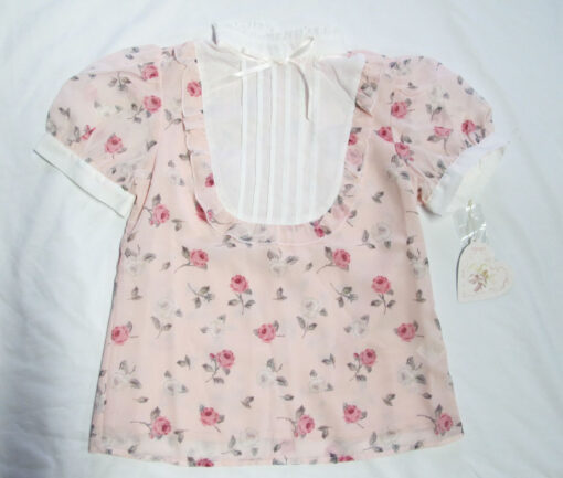 Swankiss Rose Chiffon Top