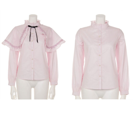 Swankiss Rose Cape Blouse