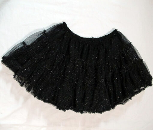 Swimmer Silver Glitter Petticoat Skirt