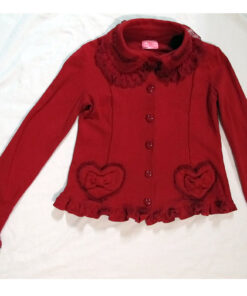 Angelic Pretty Collar Cutsew Cardigan with Heart Pocket