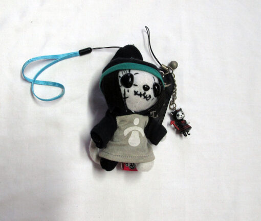 Hangy and Angry Mint Neko Plush Strap Set