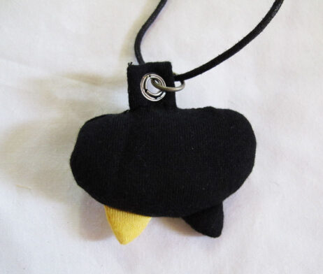 Mint Neko Plushie Black Cat Necklace