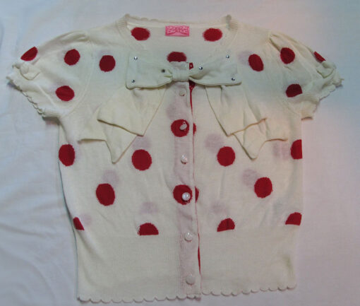 Angelic Pretty Dot Ribbon Short Sleeve Cardigan