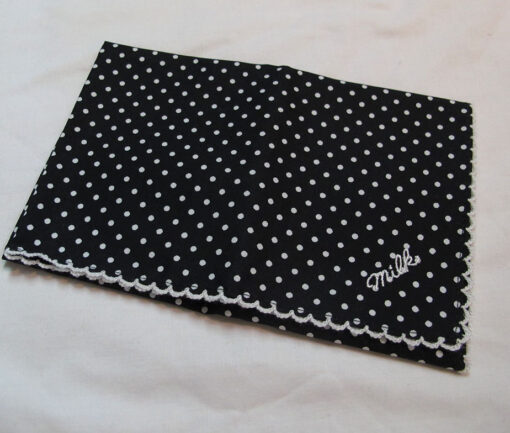 Milk Black Dotted Handkerchief