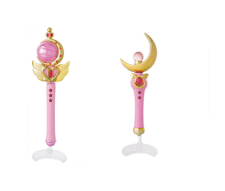 Sailor Moon Gashapon Stick and Rod Collection: Moon Stick and Cutie Rod Set