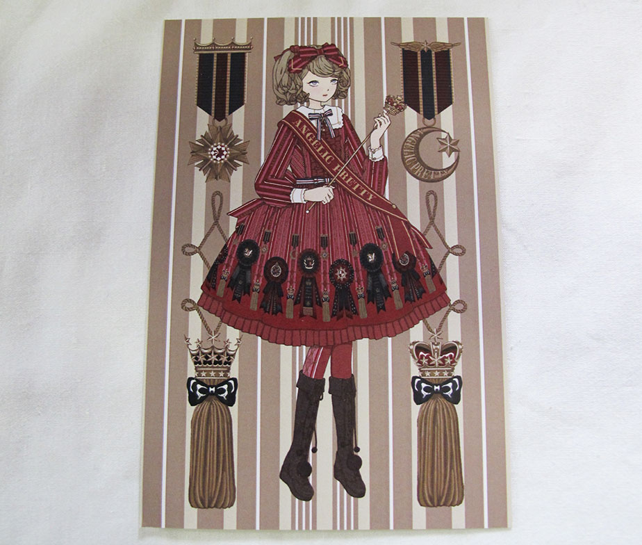 Angelic Pretty Imai Kira Rosette Collection Postcard