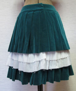 Jane Marple Velvet Pleated Skirt