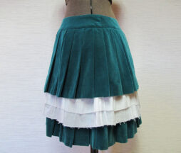 Jane Marple Velvet Pleated Skirt