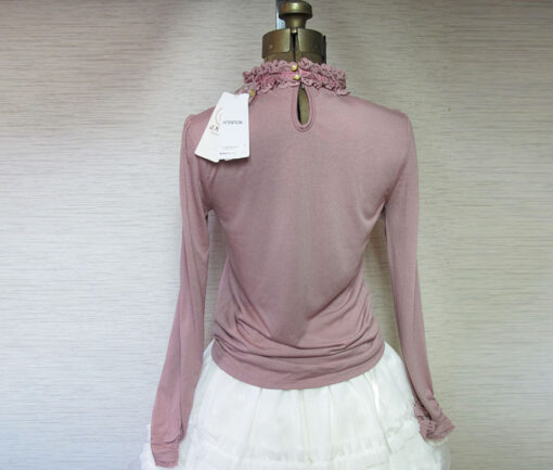 Axes Femme Pink High Neck Top