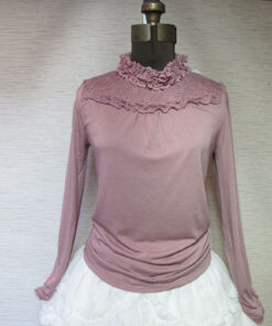 Axes Femme Pink High Neck Top