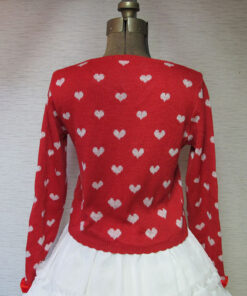 Angelic Pretty Heart Knit Cardigan