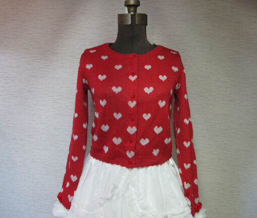 Angelic Pretty Heart Knit Cardigan