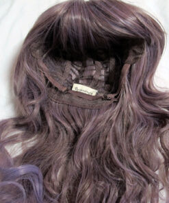 Brightlele Ash Brown to Lavender Wig