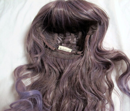 Brightlele Ash Brown to Lavender Wig