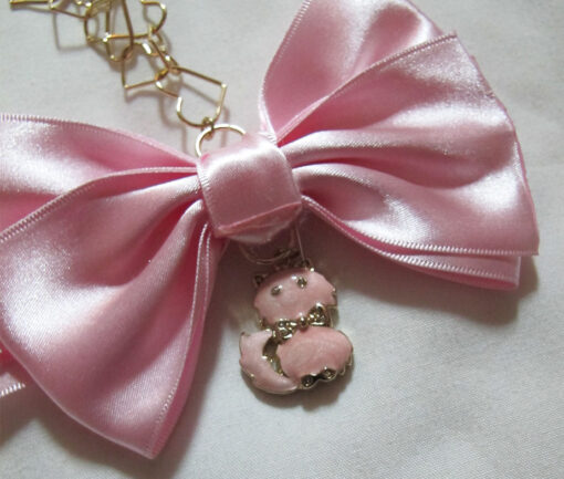 Liz Lisa Ribbon Cat Necklace