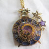 Alice and the Pirates Ticking Clock Stardust Gear Necklace