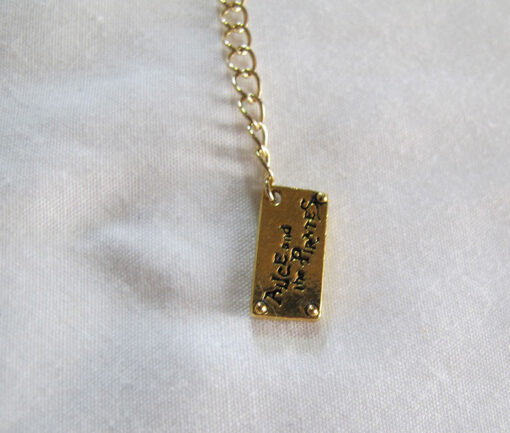 Alice and the Pirates Ticking Clock Stardust Gear Necklace
