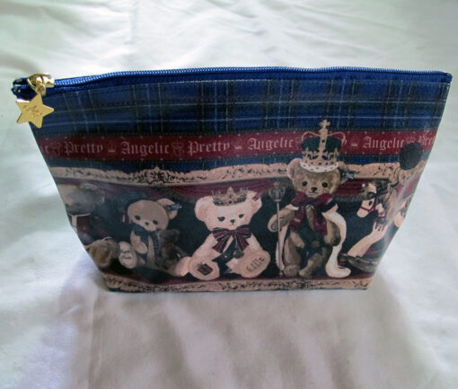 Angelic Pretty British Bear Pouch Navy