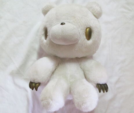 Gloomy Bear White Sparkly Plush