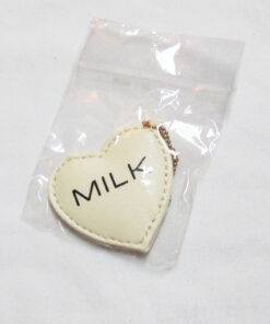 Milk Logo Heart Logo Charm