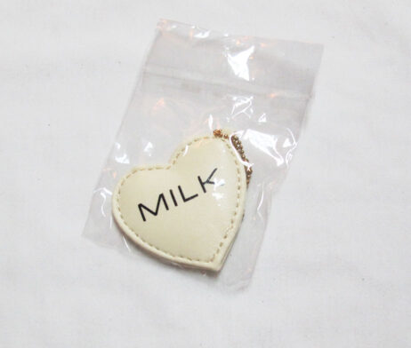 Milk Logo Heart Logo Charm