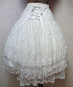 GRAMM White Lace Skirt 