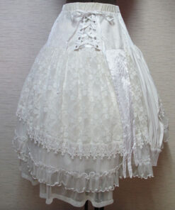 GRAMM White Lace Skirt 