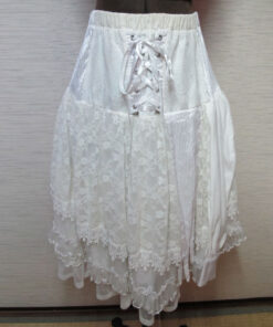 GRAMM White Lace Skirt 