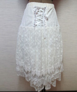 GRAMM White Lace Skirt 