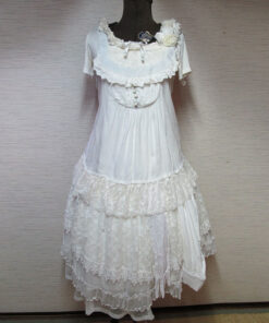 GRAMM White Lace Skirt 