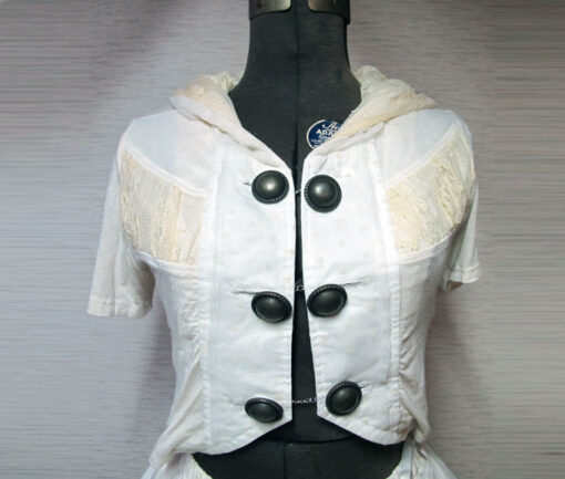 GRAMM Double Buttons Hooded Cardigan