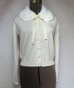 Baby the Stars Shine Bright Cardigan with Fur Collar