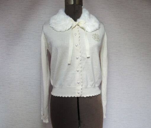 Baby the Stars Shine Bright Cardigan with Fur Collar