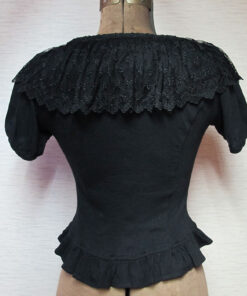 Innocent World Ribbon Lace Short Sleeve Cardigan