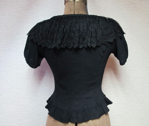 Innocent World Ribbon Lace Short Sleeve Cardigan