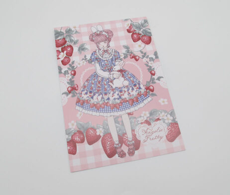 Imai Kira Ribbon Berry Bunny Postcard