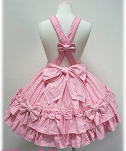Angelic Pretty Odekake (Going Out) Houndstooth Suspender Skirt 